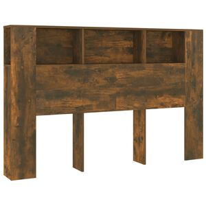 vidaXL Arm&aacute;rio de cabeceira 160x18,5x104,5 cm cor carvalho fumado