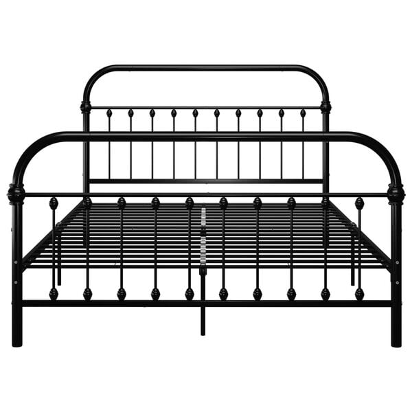 vidaXL Estrutura de cama 120x200 cm metal preto