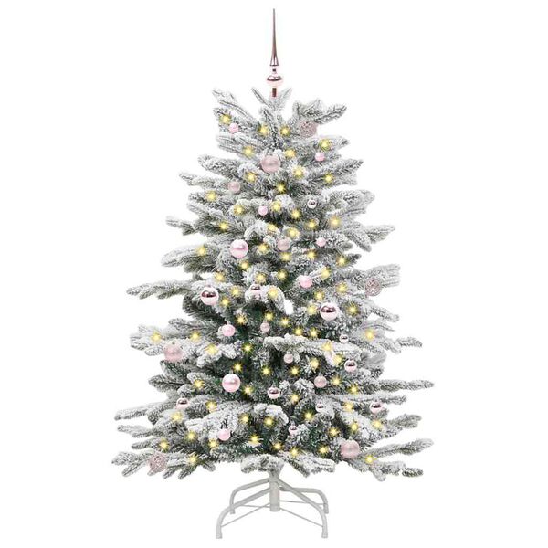 vidaXL &Aacute;rvore de Natal Articulada Artificial Branco 150 cm PE e PVC