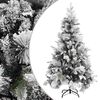 vidaXL &Aacute;rvore de Natal c/ flocos de neve e pinhas 195 cm PVC e PE
