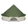vidaXL Tenda familiar tipi para 10 pessoas impermeável verde