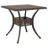 vidaXL Conjunto de Mesa de Jardim 5 pcs Bronze Alum&iacute;nio Fundido