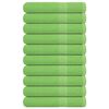 vidaXL Toalhas sauna FROGN 10pcs 80x200cm 360 g/m&sup2; verde ma&ccedil;a