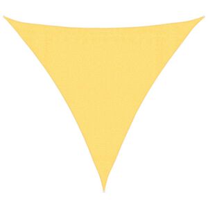 vidaXL Guarda-sol HDPE triangular 3,6x3,6x3,6 m bege