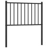 vidaXL Cabeceira de substitui&ccedil;&atilde;o 75 cm metal preto