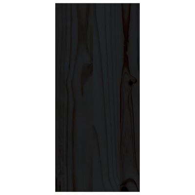 vidaXL Garrafeira 56x25x56 cm madeira de pinho maciça preto
