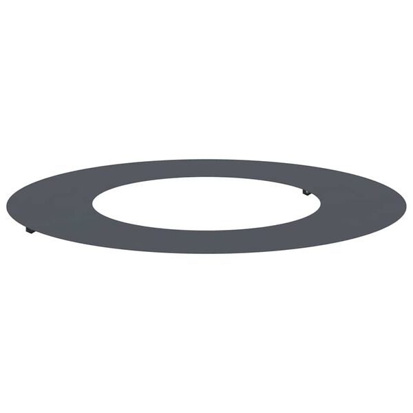 vidaXL adequado para Anel de &Aacute;rvore Plano Antracite &Oslash;40 / 70 cm A&ccedil;o