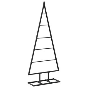 vidaXL &Aacute;rvore de Natal de metal KUOPIO 90 cm Metal Preto
