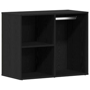 vidaXL Gabinete de Maquiagem Carvalho Preto 80 x 40 x 65 cm