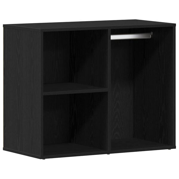 vidaXL Gabinete de Maquiagem Carvalho Preto 80 x 40 x 65 cm