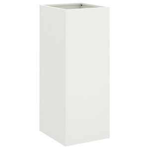 vidaXL Vaso/floreira 32x29x75 cm a&ccedil;o branco