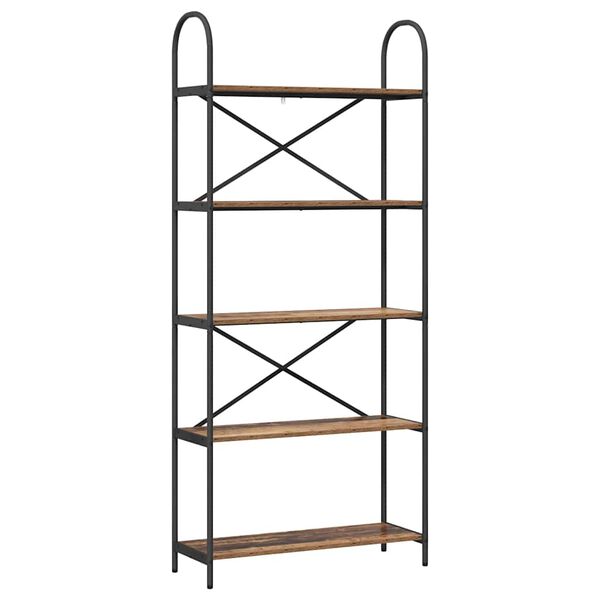 vidaXL Estante Madeira antiga 80 x 30 x 183 cm Madeira processada