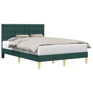 vidaXL Estrutura da Cama Verde-Escuro 120 x 190 cm Tecido