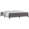 vidaXL Estrutura da Cama com colch&atilde;o Cinzeto 180 x 200 cm tecido
