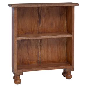 vidaXL Prateleiras Castanho 47 x 16 x 55 cm Madeira de Mogno S&oacute;lida