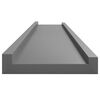 vidaXL Prateleiras de parede 4 pcs 100x9x3 cm cinzento