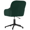 vidaXL Cadeiras de jantar giratorias 2 pcs veludo verde-escuro