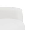 vidaXL Cadeira reclin&aacute;vel com apoio de p&eacute;s couro artificial branco