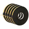 vidaXL Fita de espuma autoadesiva 5 pcs Preto 15mm x 10m Espuma CR