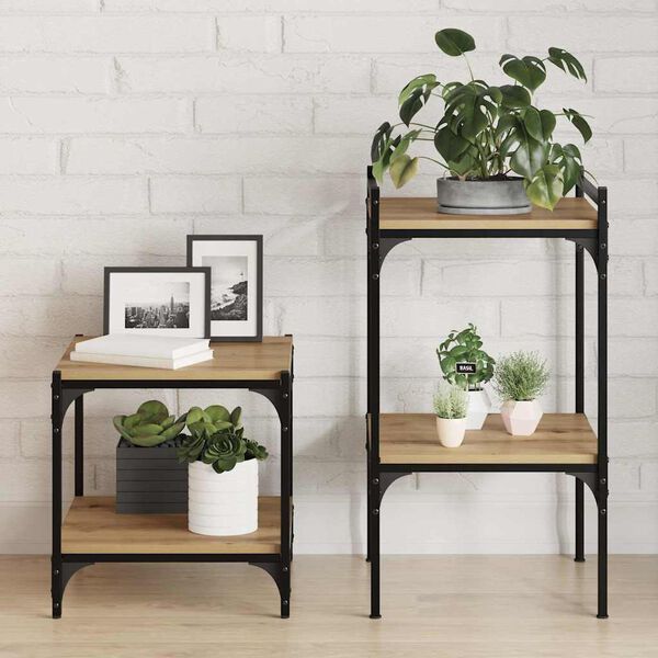 vidaXL Estante de Prateleira 4 pcs Castanho 40 x 40 x 1,5 cm