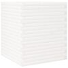 vidaXL Vaso/floreira de jardim 60x60x68,5 cm pinho maci&ccedil;o branco