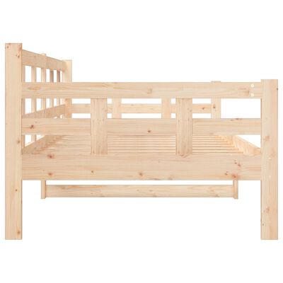vidaXL Sofá-cama madeira de pinho maciça 90x190 cm
