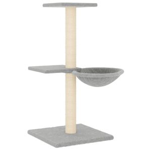 vidaXL &Aacute;rvore p/ gatos c/ postes arranhadores 72 cm cinzento-claro