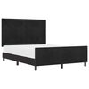 vidaXL Cama Box com cabeceira Preto 160 x 200 cm Veludo
