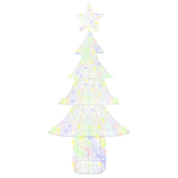 vidaXL &Aacute;rvore de Natal com 240 LEDs Multicolor 180 cm Acr&iacute;lo