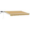 vidaXL Estrutura de Toldo Manual com LEDs 2,5 x 2 m