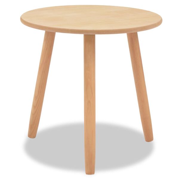 vidaXL Conjunto mesas de apoio 2 pcs pinho maci&ccedil;o castanho