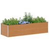 vidaXL Canteiro de jardim elevado 290 x 100 x 68 cm A&ccedil;o Galvanizado
