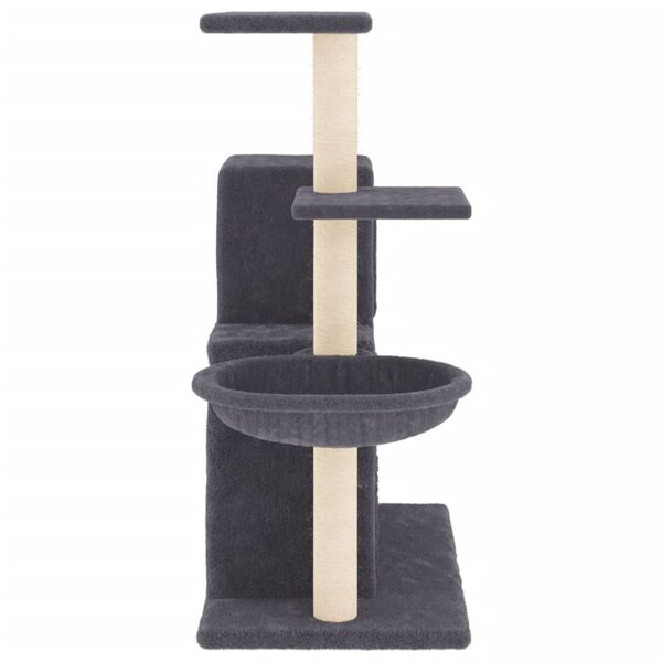 vidaXL &Aacute;rvore p/ gatos c/ postes arranhadores sisal 83 cm cinza-escuro