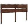 vidaXL Cabeceira de borda viva ROSTOCK Marrom Escuro 180 cm