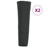 vidaXL Capas p/ aquecedor forma pir&acirc;mide 2pcs 86x47x241cm oxford 420D