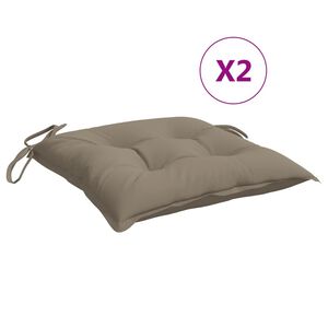 vidaXL Almofad&otilde;es m&oacute;veis paletes 2 pcs tecido oxford cinza-acastanhado