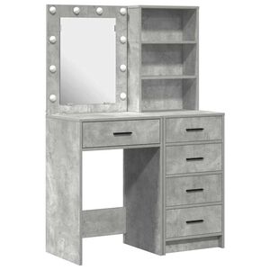 vidaXL Mesa de vestir 2 unid. Cinzeto 50 x 41 x 135 cm