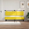 vidaXL Cabeceira Suspensa Liso Amarelo Claro 170 x 55 x 5 cm