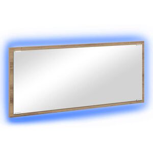 vidaXL Espelho Carvalho Artesanal 90 x 8,5 x 37 cm Madeira processada