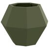 vidaXL Floreira 2 pcs Verde Oliva 50 x 50 x 40 cm A&ccedil;o