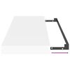 vidaXL Prateleiras de parede suspensas 4 pcs 60x23,5x3,8cm MDF branco