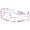 vidaXL Estrutura cama otomana colch&atilde;o 140x200cm tecido castanho escuro