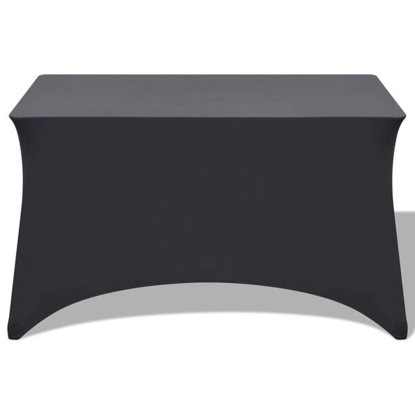 vidaXL Capa extens&iacute;vel para mesa 2 pcs 183x76x74 cm antracite