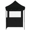 vidaXL Tenda de Festa Preto 200 x 200 x 306 cm Tecido Oxford