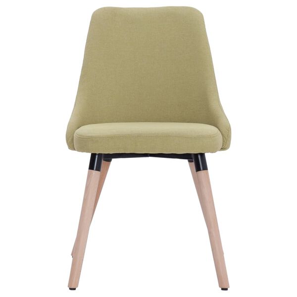 vidaXL Cadeiras de jantar 6 pcs tecido verde