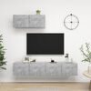 vidaXL M&oacute;veis de TV 3 pcs derivados madeira cinzento cimento