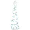 vidaXL &Aacute;rvore de Natal LED com Baubles 120 LEDs Branco Quente 180 cm