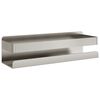 vidaXL Prateleira de chuveiro 23x6,5x6 cm a&ccedil;o inoxid&aacute;vel 304 escovado