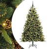 vidaXL &Aacute;rvore de Natal Artificial Articulada com Cones Verde 240 cm
