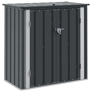 vidaXL Caixa de Armazenamento para Jardim Preto 101,5 x 57 x 100,5 cm